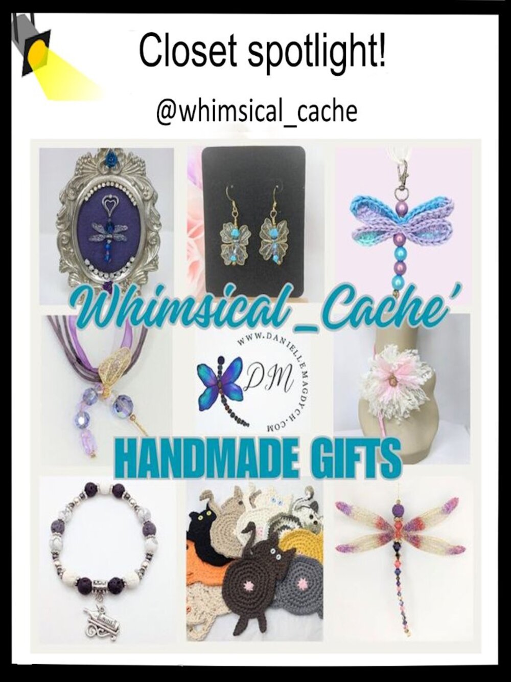 Check out @whimsical_cache for Hand Crafted Jewelry Gift Ideas Crochet Vintage